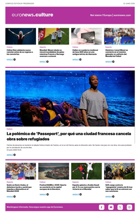 Cover of Euronews Culture and Sport (Spanish) Compiled Edition