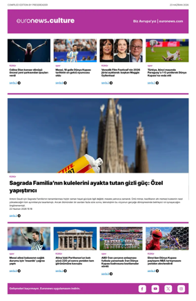 Cover of Euronews Culture and Sport (Turkish) Compiled Edition