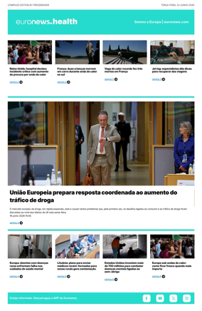 Cover of Euronews Health (Portuguese)