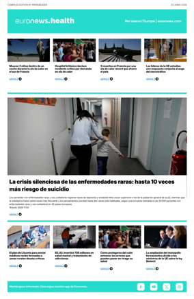 Cover of Euronews Health (Spanish) Compiled Edition