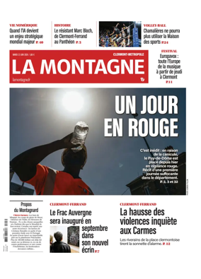 Cover of La Montagne (Clermont-Metropole)