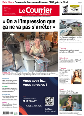 Cover of Le Courrier de l’Ouest (Deux-Sevres)