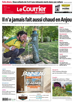 Cover of Le Courrier de l’Ouest (Nord Anjou)