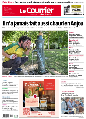 Cover of Le Courrier de l’Ouest (Saumur)