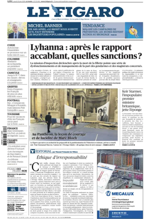Cover of Le Figaro
