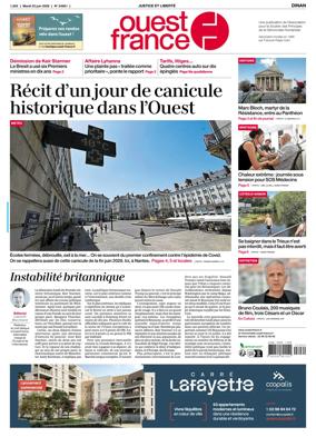 Cover of Ouest France (Dinan)