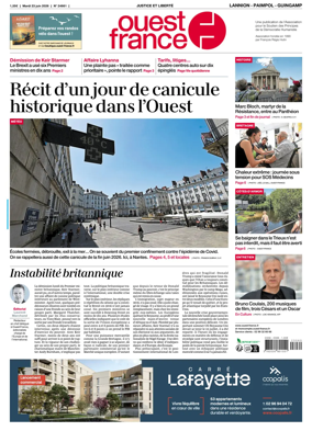 Cover of Ouest-France (Lannion / Paimpol / Guingamp)