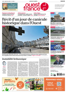 Cover of Ouest France (Manche)