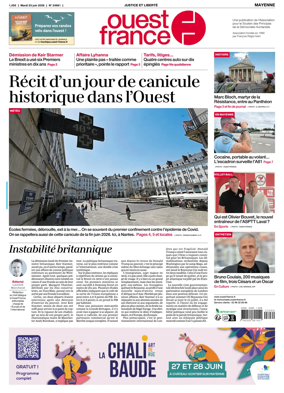 Cover of Ouest France (Mayenne)