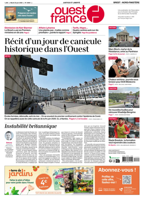 Cover of Ouest France (Nord-Finistere)