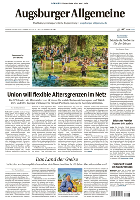 Cover of Augsburger Allgemeine (Ausgabe Stadt)
