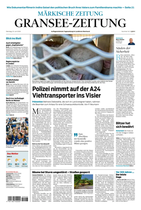 Cover of Gransee-Zeitung