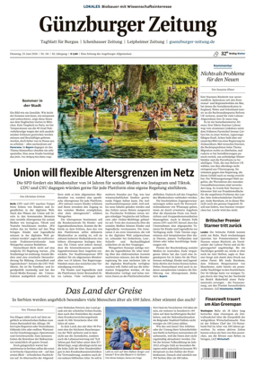 Cover of Guenzburger Zeitung