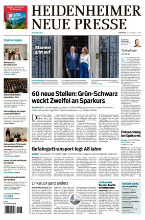 Cover of Heidenheimer Neue Presse