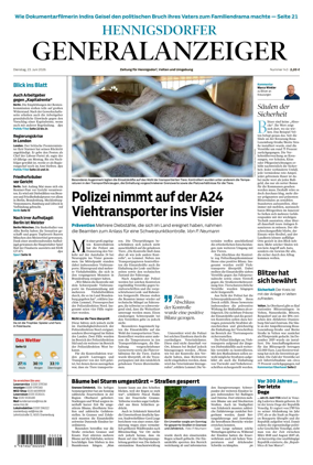 Cover of Hennigsdorfer Generalanzeiger