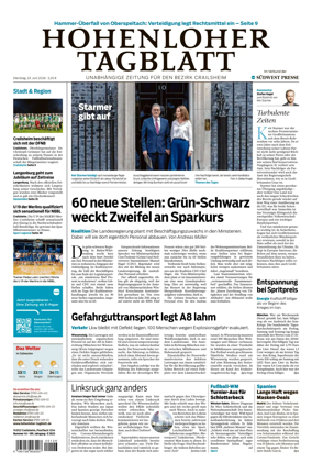 Cover of Hohenloher Tagblatt