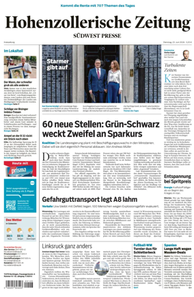 Cover of Hohenzollerische Zeitung