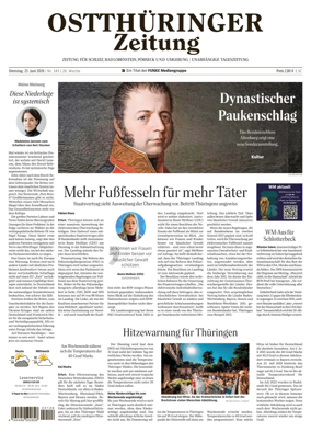 Cover of Ostthuringer Zeitung (Posneck)
