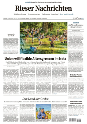 Cover of Rieser Nachrichten