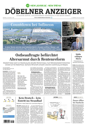 Cover of Sachsische Zeitung (Dobeln)