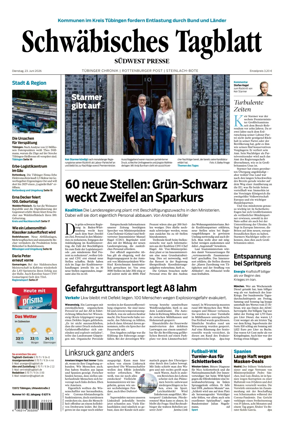 Cover of Schwabisches Tagblatt - Tubinger Chronik