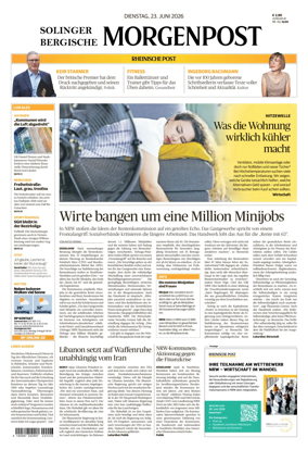 Cover of Solinger Bergische Morgenpost/Remscheid