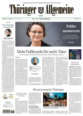 Cover of Thuringer Allgemeine (Erfurt)