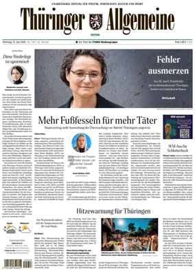 Cover of Thuringer Allgemeine (Gotha)