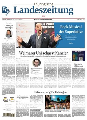 Cover of Thuringische Landeszeitung (Gera)