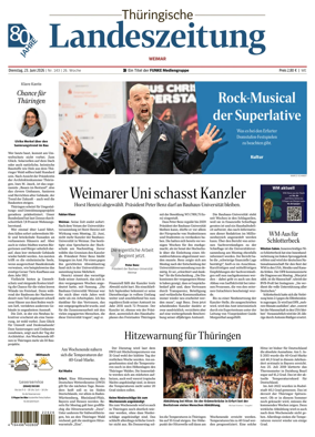 Cover of Thuringische Landeszeitung (Weimar)