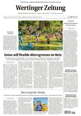 Cover of Wertinger Zeitung