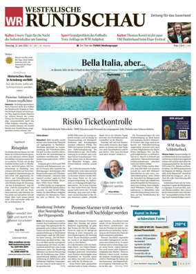 Cover of Westfalische Rundschau (Arnsberg)