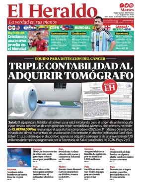 Cover of Diario El Heraldo