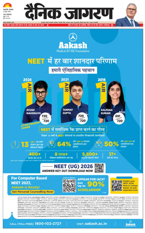 Cover of Dainik Jagran - Varanasi