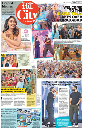 Cover of Hindustan Times (Lucknow) - Live