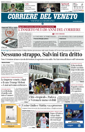 Cover of Corriere del Veneto (Vicenza e Bassano)