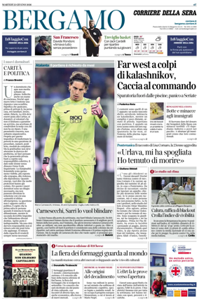 Cover of Corriere della Sera (Bergamo)