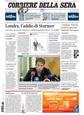 Cover of Corriere della Sera