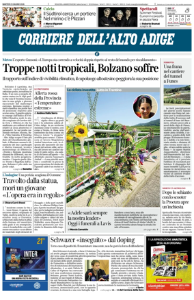 Cover of Corriere dell'Alto Adige
