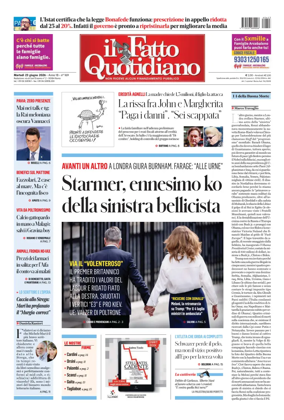 Cover of Il Fatto Quotidiano