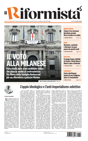 Cover of Il Riformista (Italy)
