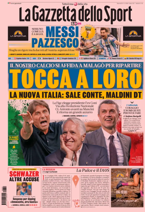 Cover of La Gazzetta dello Sport