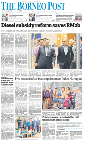 Cover of The Borneo Post (Sabah)