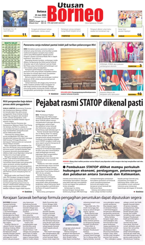 Cover of Utusan Borneo (Sarawak)