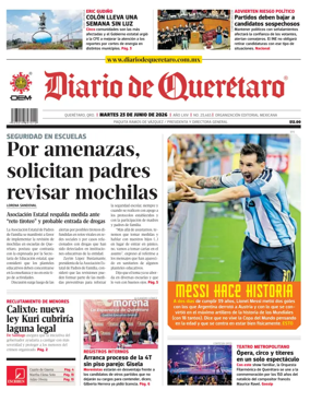 Cover of Diario de Queretaro