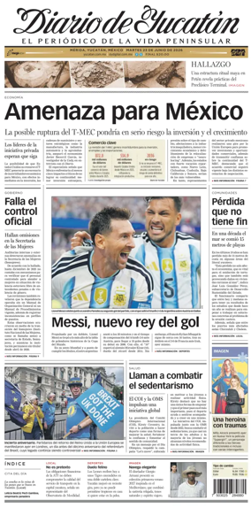 Cover of Diario de Yucatan