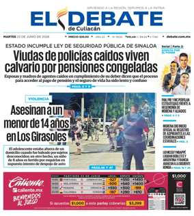 Cover of El Debate de Culiacan