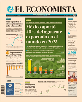 Cover of El Economista (Mexico)