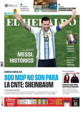 Cover of El Heraldo de Mexico
