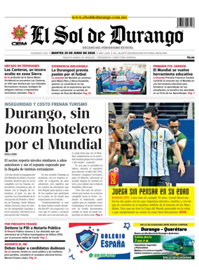 Cover of El Sol de Durango